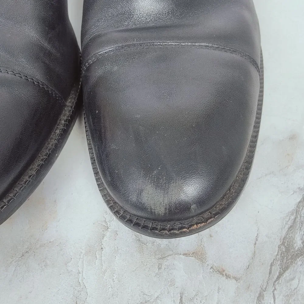 Cole Haan Men's Black Leather Cap Toe Oxford Dress Shoes, Sz 10